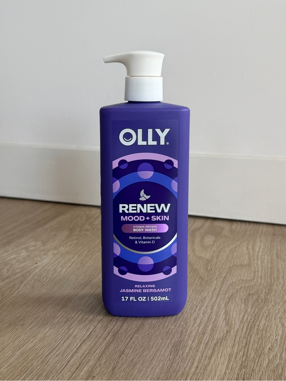 OLLY Renew Mood + Skin Body Wash Vitamin Infused Jasmine Bergamot 17oz Brand New